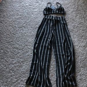 Two piece striped outfit!